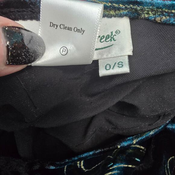 Coldwater Creek Velvet Burnout Beaded Floral Poncho Tassel Fringe OS - Picture 5 of 8